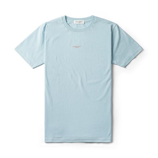 FANTASTIC REALITY STUDIOS LOGO AQUAMARINE T-SHIRT – Bio-Baumwolle, Unisex von FANTASTIC REALITY STUDIOS