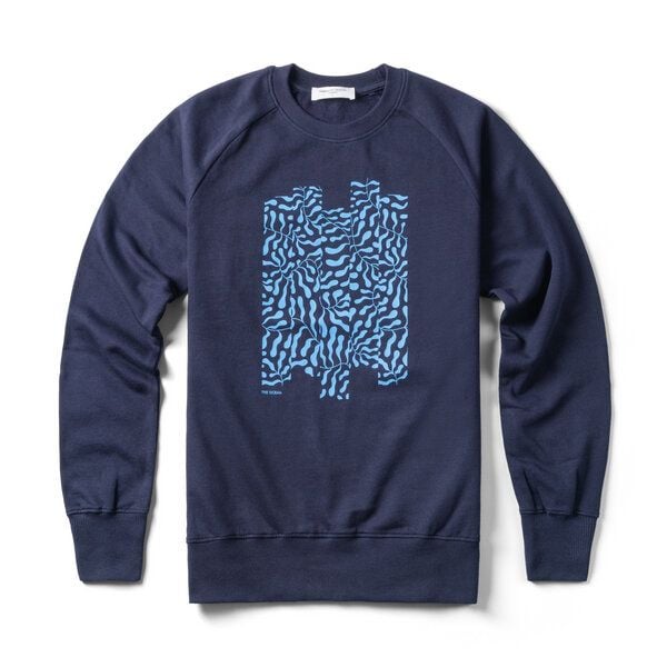 FANTASTIC REALITY STUDIOS THE OCEAN NAVY RAGLAN SWEATSHIRT - Bio-Baumwolle, Unisex von FANTASTIC REALITY STUDIOS