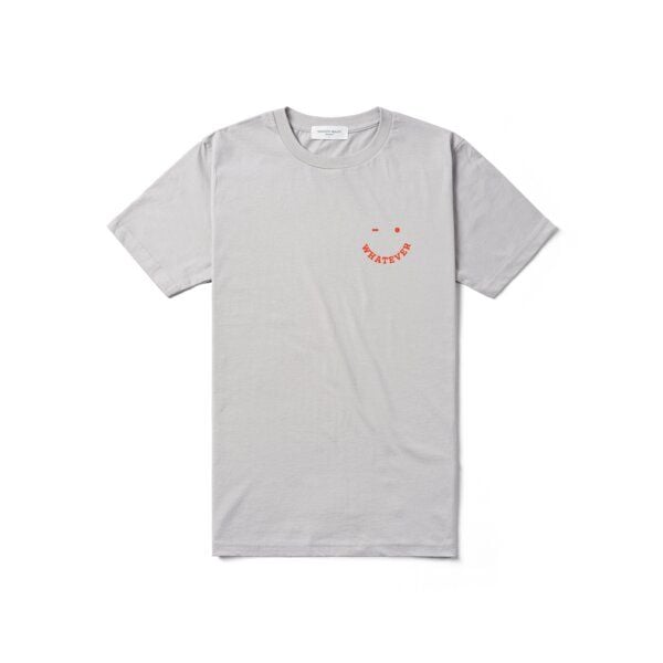 FANTASTIC REALITY STUDIOS WHATEVER LIGHT GREY T-SHIRT – Bio-Baumwolle, Unisex von FANTASTIC REALITY STUDIOS
