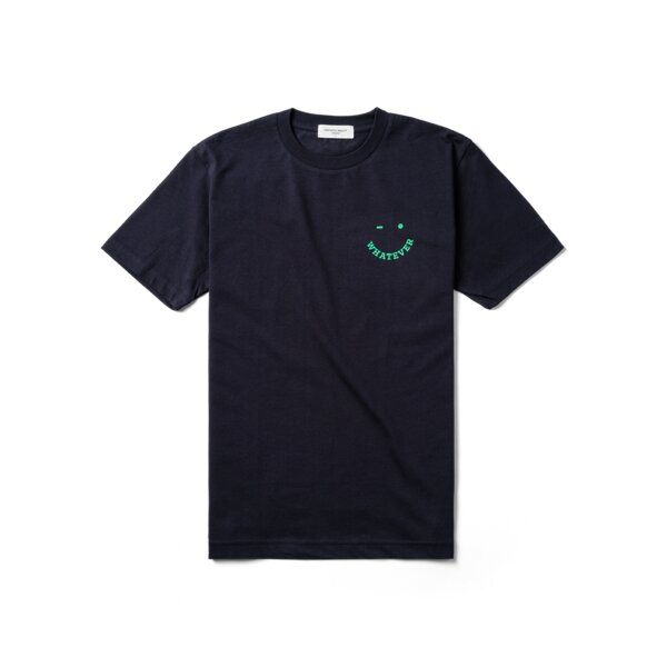 FANTASTIC REALITY STUDIOS WHATEVER NAVY BOXY T-SHIRT – Bio-Baumwolle, Unisex von FANTASTIC REALITY STUDIOS