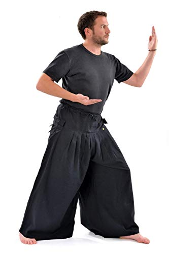 Fantasia Hose Boubou Baumwolle dick – Einheitsgröße – 100 % Baumwolle braun seit 2004, Schwarz , one size von FANTAZIA