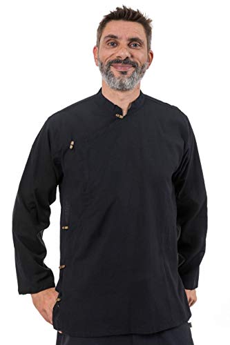 Fantazia Herren Blusen Freizeit-Hemd Gr. Small, Schwarz von FANTAZIA