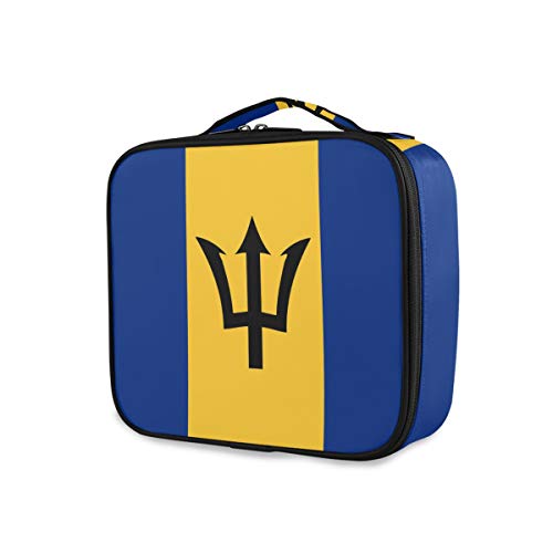 FANTAZIO Flagge von Barbados Kulturbeutel Kosmetiktasche Reise Kulturtasche Multifunktions Kosmetiktasche für Damen von FANTAZIO