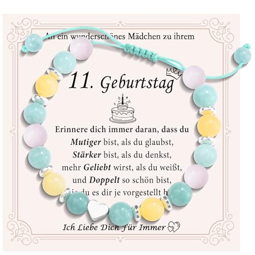 FAOMZQ 11. Geburtstag Armband für Mädchen & Frauen: Geschenk für Tochter, Schwester, Nichte, Enkelin, Patentochter von FAOMZQ