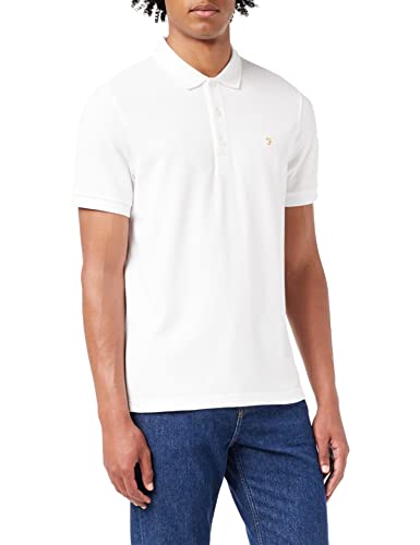 Farah Herren Blanes Poloshirt Polohemd, weiß, M von Farah