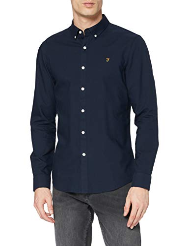 Farah Herren Brauer Hemd, Maritime Blue, L von Farah