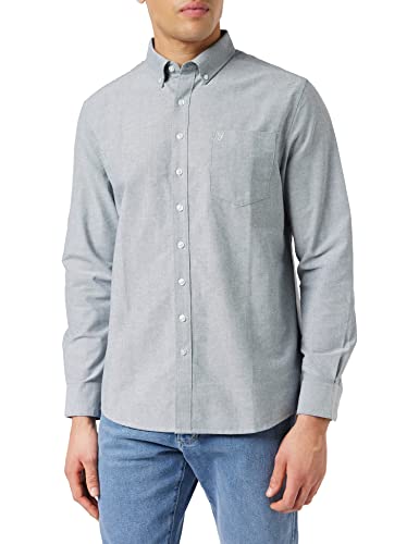 Farah Herren Drayton Cotton Oxford Shirt Hemd, blau, XXL von Farah