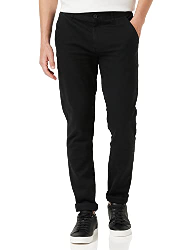 Farah Herren ENDMORE Chino Twill Casual Pants, Schwarz, 32W x 33L von Farah