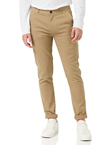 Farah Herren ENDMORE Chino Twill Casual Pants, beige, 32 W/30 L von Farah