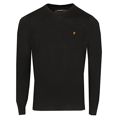 Farah Herren Mullen Sweatshirt, Schwarz, X-Large von Farah