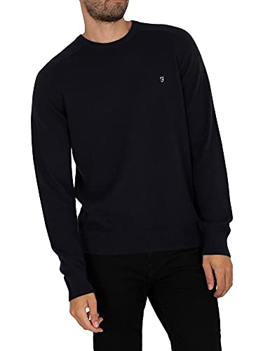 Farah Herren Stern Crew Sweatshirt, 412 True Navy, Large von Farah