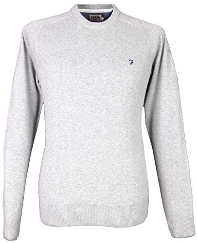 Farah Herren Stern Crew Sweatshirt, grau, L von Farah