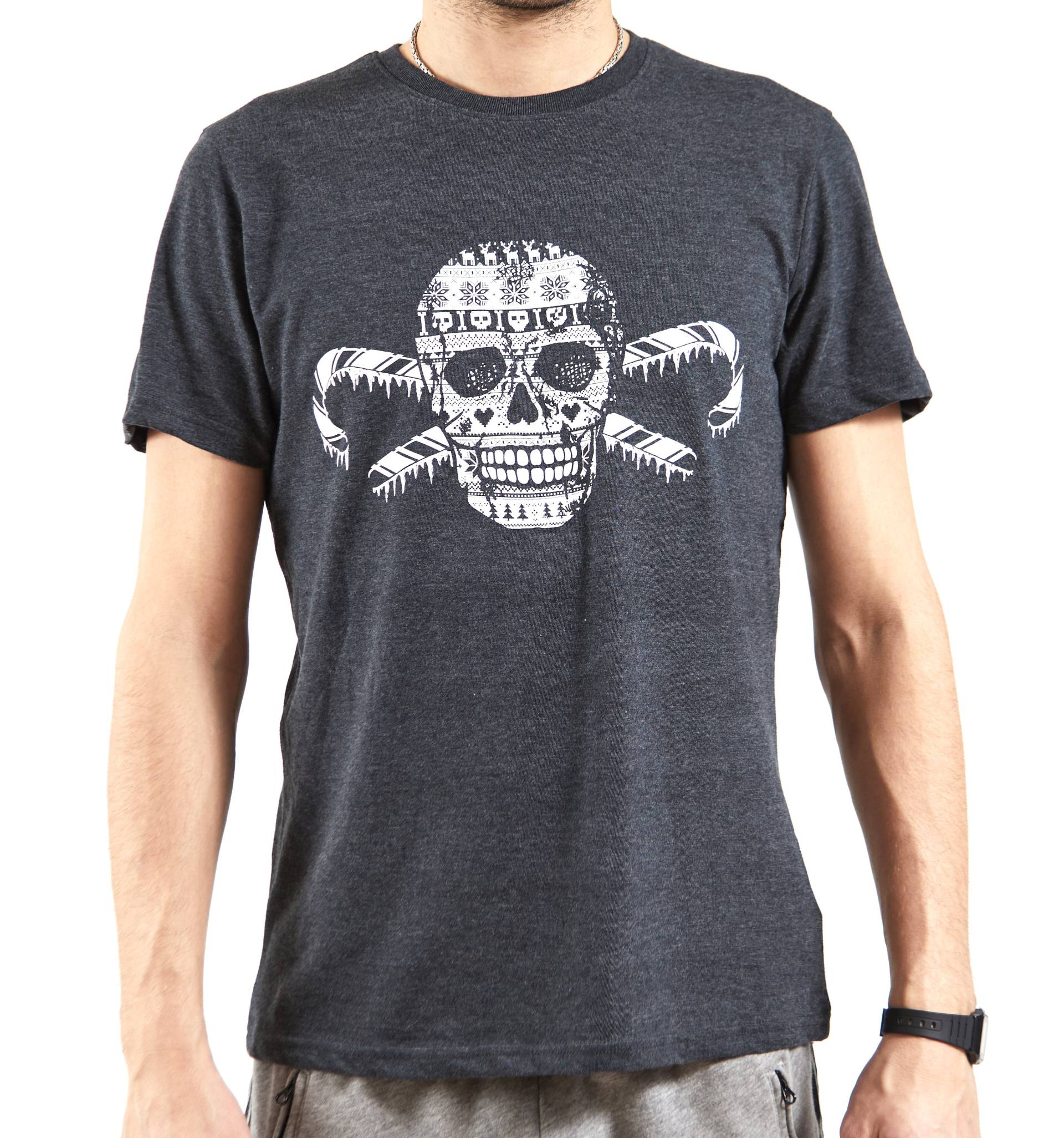 Farbspecht Bio Recycling T-Shirt S Schwarz Totenkopf Unisex Farbspecht Bio Recycling T-Shirt S Schwarz Totenkopf Unisex von FARBSPECHT