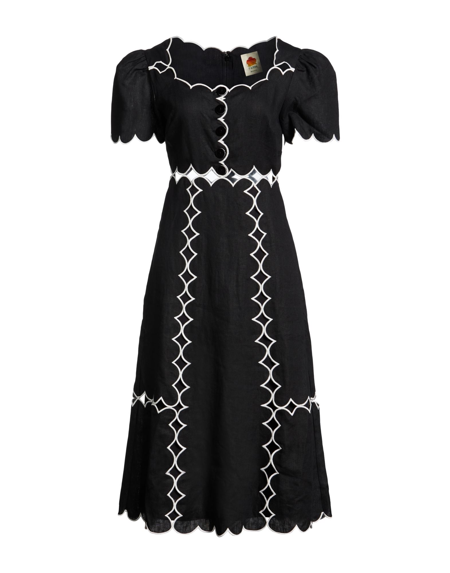 FARM RIO Midi-kleid Damen Schwarz von FARM RIO