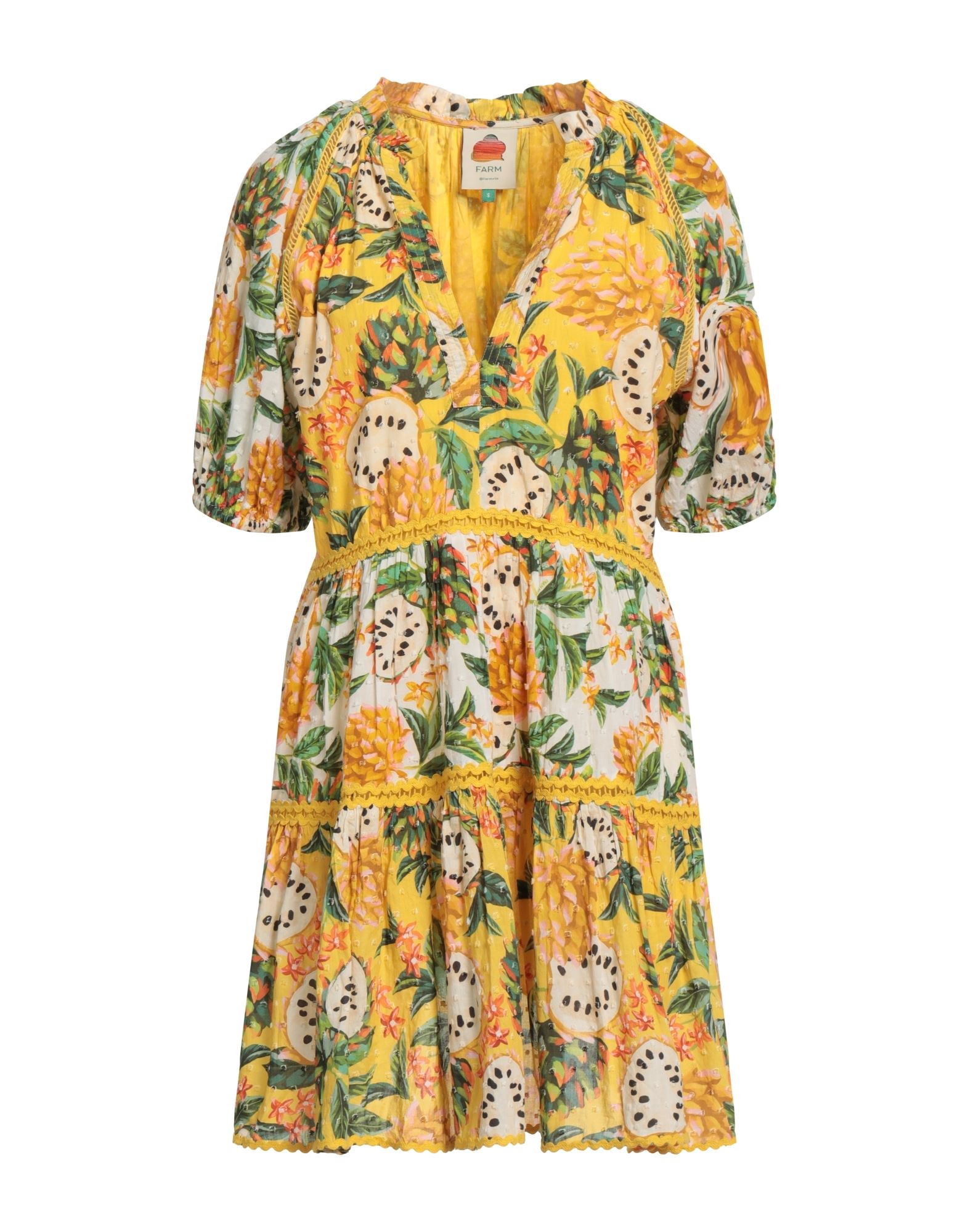 FARM RIO Mini-kleid Damen Gelb FARM RIO Mini-kleid Damen Gelb von FARM RIO