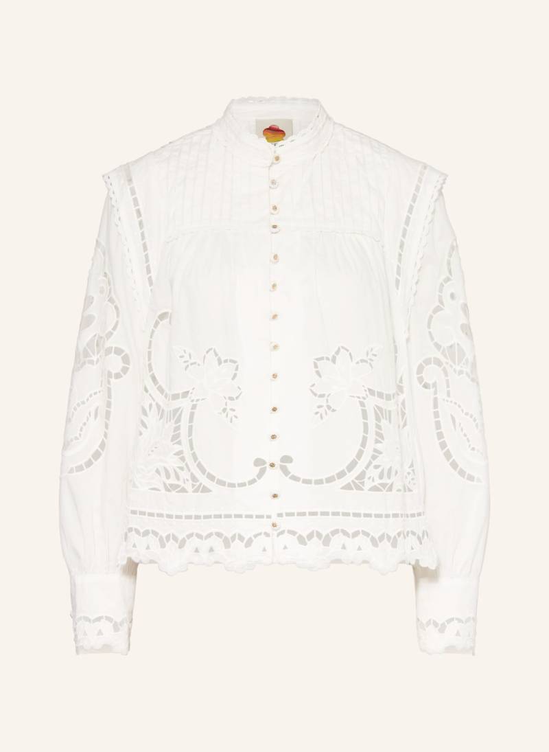 Farm Rio Bluse Aus Lochspitze weiss von FARM RIO