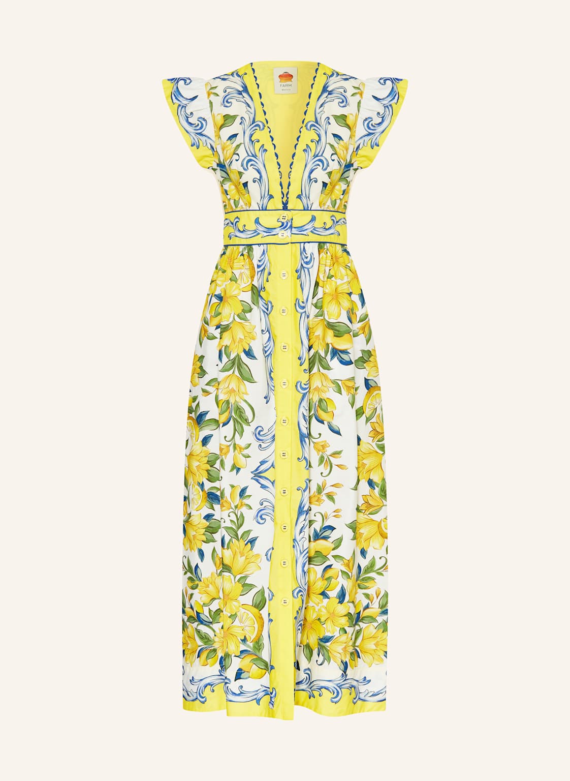 Farm Rio Hemdblusenkleid Sicily gelb Farm Rio Hemdblusenkleid Sicily gelb von FARM RIO