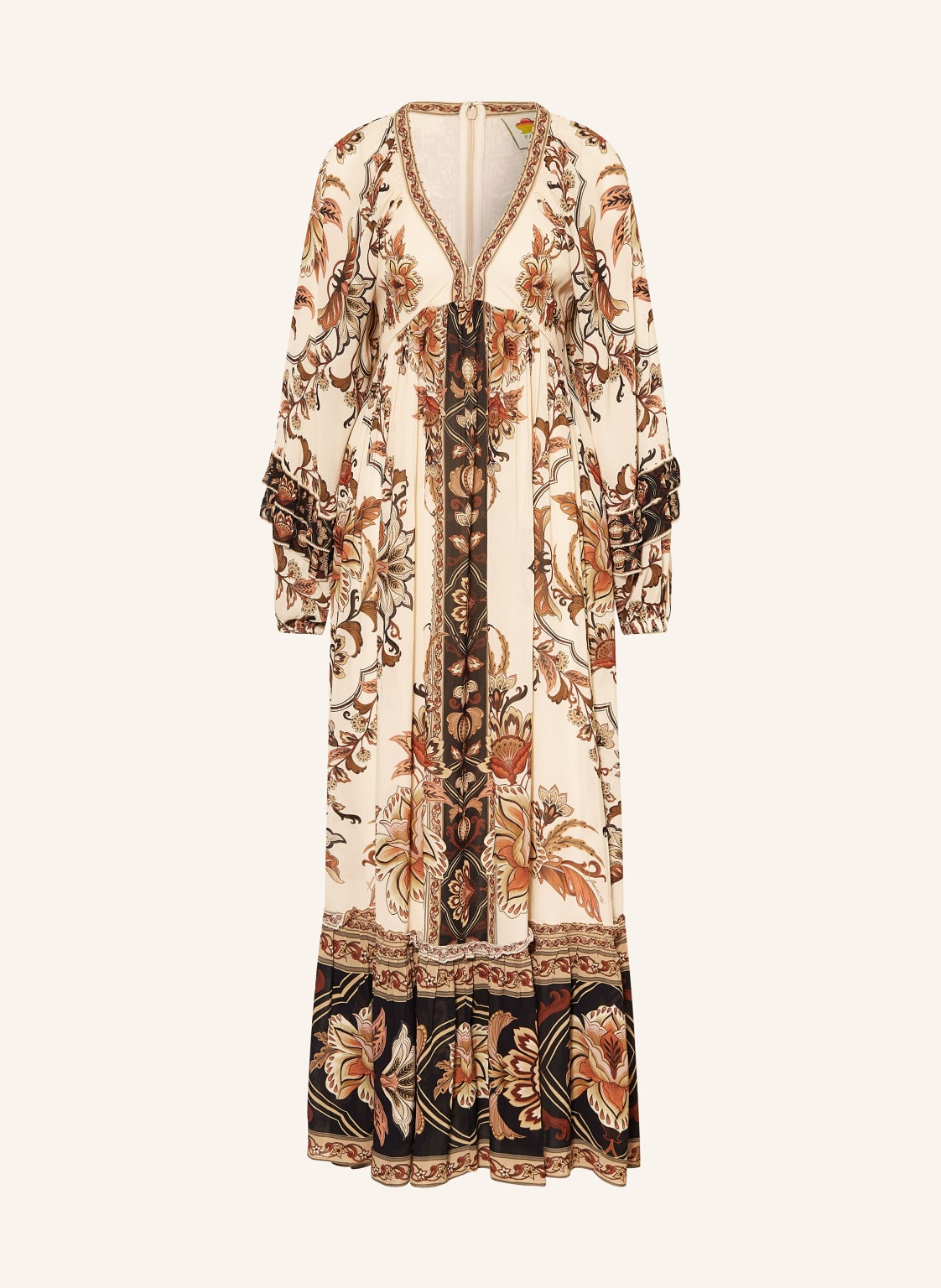 Farm Rio Kleid Majestic Garden beige von FARM RIO