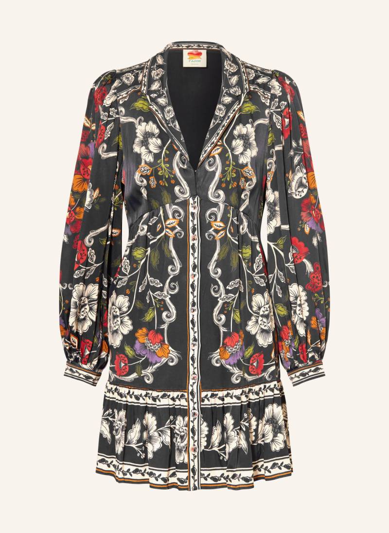 Farm Rio Kleid Rococo Flowers Mit Rüschen schwarz von FARM RIO