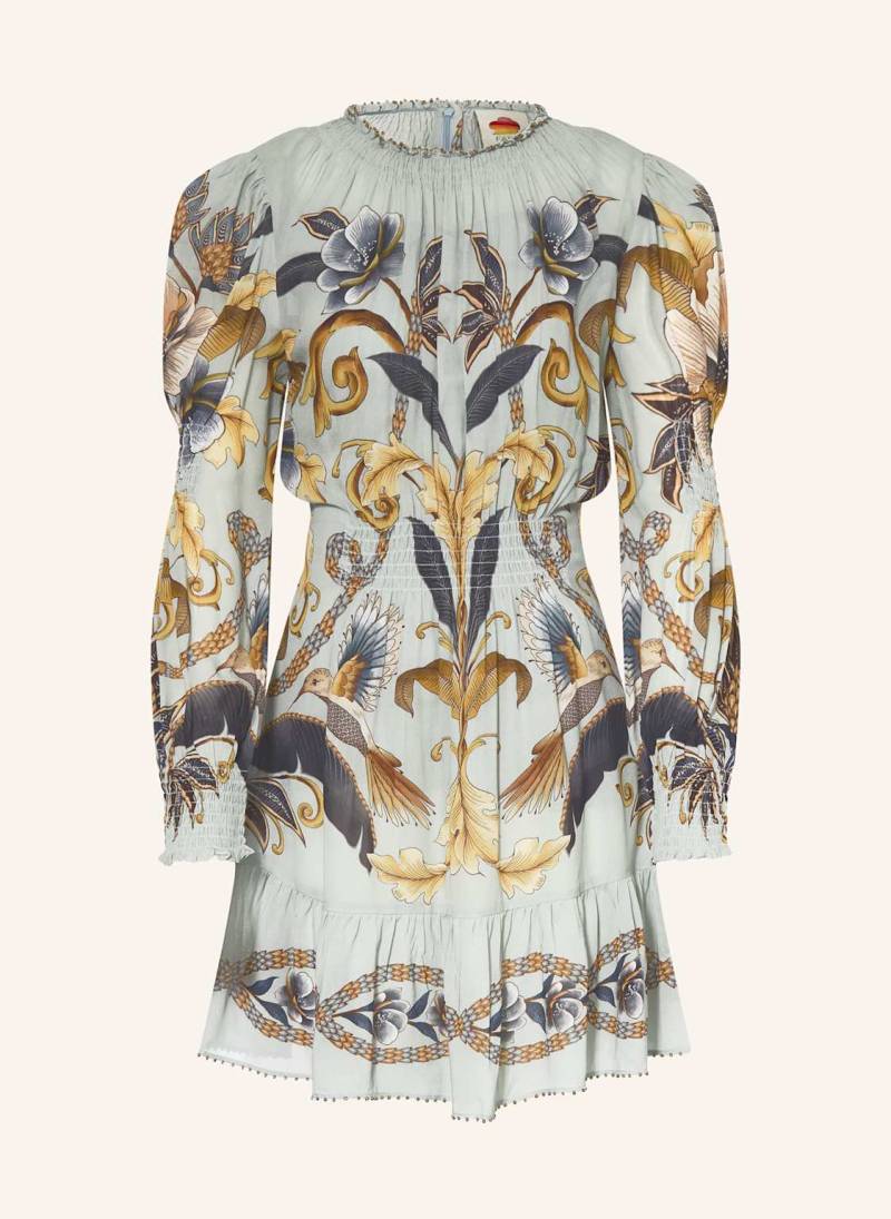 Farm Rio Kleid Snake Garden Mit Schmuckperlen blau von FARM RIO