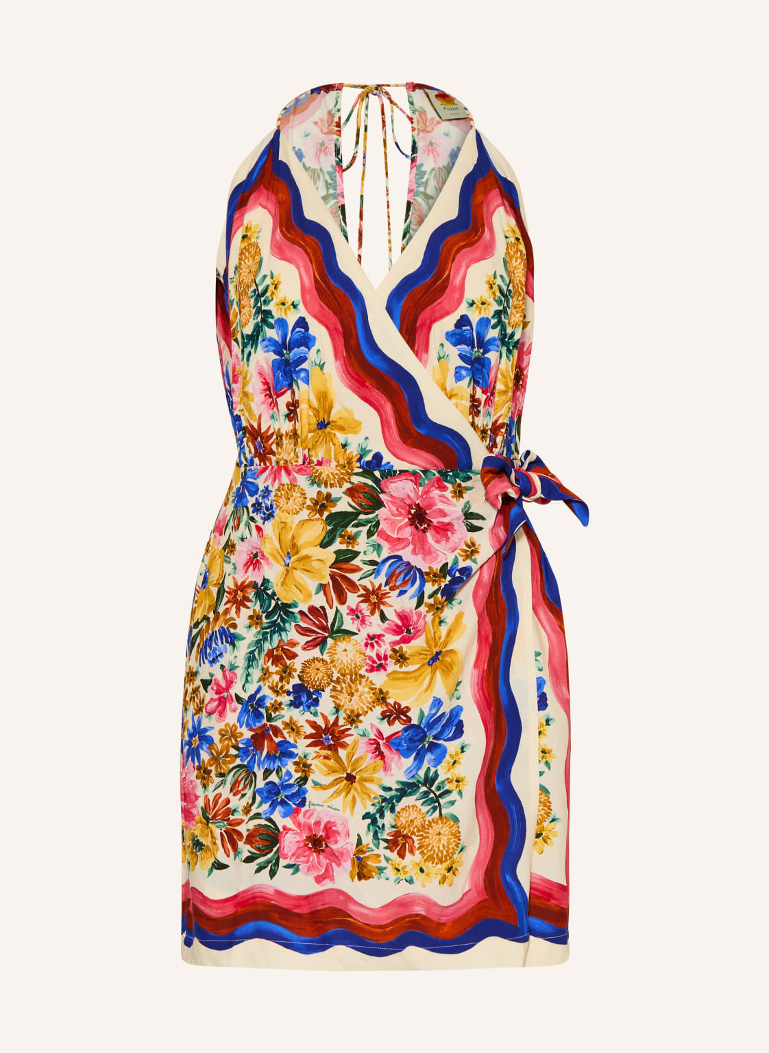 Farm Rio Strandkleid Floraline Mit Schmuckperlen rosa von FARM RIO