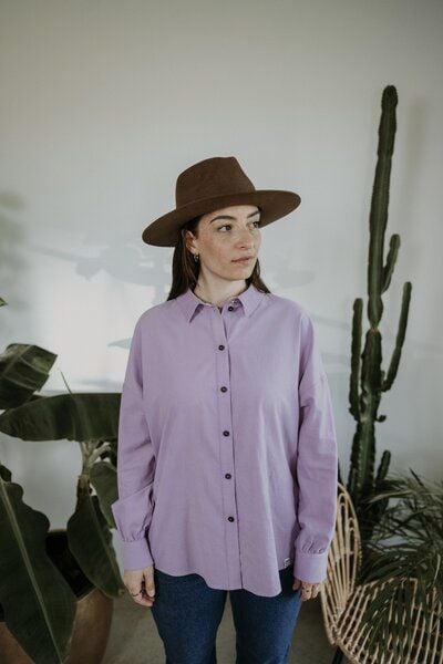 FARM UM'S HERZ HEMDBLUSE BABYCORD FLIEDER von FARM UM'S HERZ
