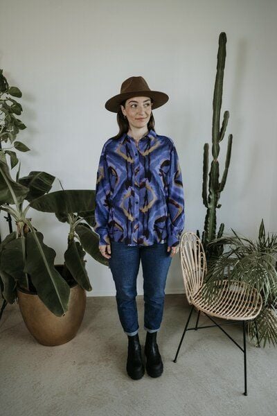 FARM UM'S HERZ HEMDBLUSE BATIKPRINT von FARM UM'S HERZ