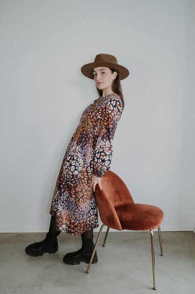 FARM UM'S HERZ Leo Kleid - Midi Loosefit von FARM UM'S HERZ