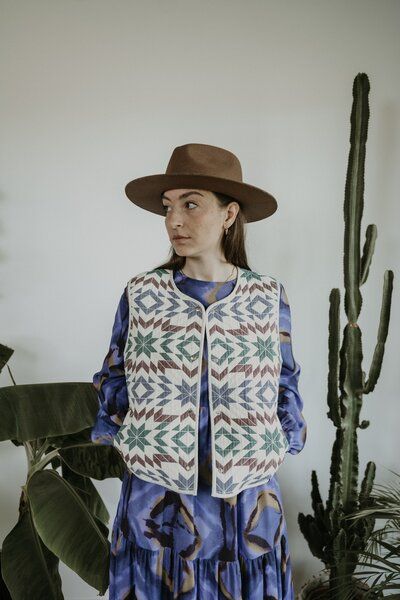 FARM UM'S HERZ PATCHWORK WESTE von FARM UM'S HERZ