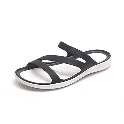 Women Summer Pantoffers Plattform flach flach niedrige Absatz -Peeps Sandalen Zehen rutschen lässigen Strand im Freien Frauen Damen (Color : C, Size : 38 EU) von FARZAH