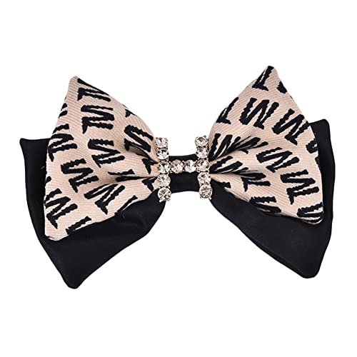 FASELE Große Leopardenmuster Schleife Peral Schleife Haarspangen Federclip Haarspange Wickeln Kopfbedeckung Haarschmuck für Damen von FASELE