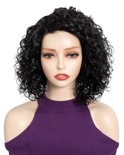 FASHION IDOL Kurze lockige Echthaar-Bob-Perücken für Frauen tragen und gehen Deep Wave Lace Front Perücke C-Teil 12“ Perücke Pre gerupft mit Babyhaar natürlich schwarz 180% Dichte FASHION IDOL Kurze lockige Echthaar-Bob-Perücken für Frauen tragen und gehen Deep Wave Lace Front Perücke C-Teil 12“ Perücke Pre gerupft mit Babyhaar natürlich schwarz 180% Dichte von FASHION IDOL