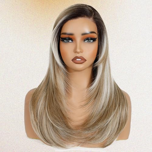 FASHION IDOL wear to go lace front synthetic Wig With Baby Hair Pre Plucked Synthetic Wig Natural Looking Body Wave Wigs for Women 65CM Glueless Lace Front Wigs von FASHION IDOL