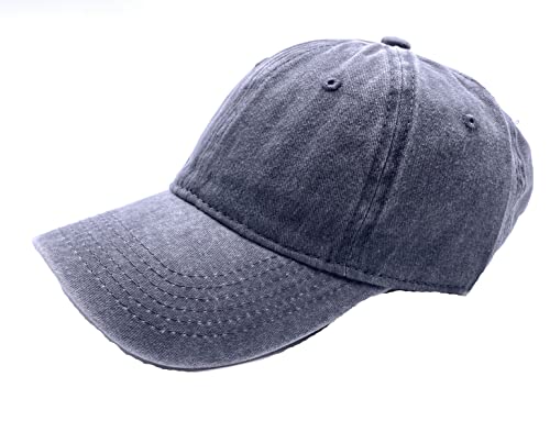 Fashion You Want 6-Panel Vintage Cap im Washed Used Look, Basecap, Baseball Cap, verstellbar, Unisex (anthrazit) von FASHION YOU WANT.DE