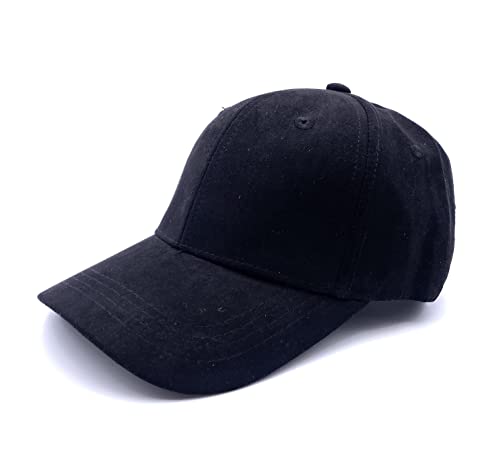 Fashion You Want 6-Panel Vintage Cap im Washed Used Look, Basecap, Baseball Cap, verstellbar, Unisex (schwarz Uni) von FASHION YOU WANT.DE