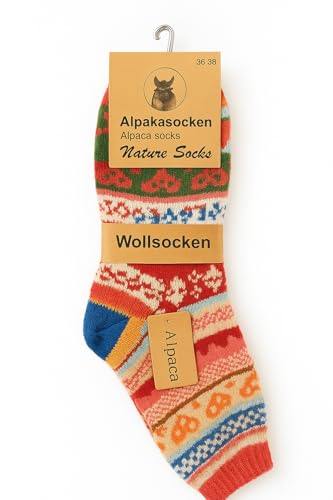 FASHION YOU WANT 3 Paar Damen Alpaka Wolle Wintersocken 35-46 bunte warm gemischte Wollsocken Strümpfe kuschlig weich (DE/NL/SE/PL, Numerisch, 35, 38, Regular, Regular, bunt gemischt) von FASHION YOU WANT