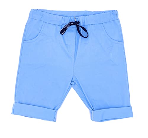 FASHION YOU WANT Damen Bermuda Kurze Hose Shorts für den Strand Sweatpants Sommerhose (as3, Numeric, Numeric_36, Numeric_38, Regular, Regular, hellblau) von FASHION YOU WANT