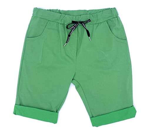 FASHION YOU WANT Damen Bermuda Kurze Hose Shorts für den Strand Sweatpants Sommerhose (as3, Numeric, Numeric_44, Numeric_46, Regular, Regular, grün) von FASHION YOU WANT