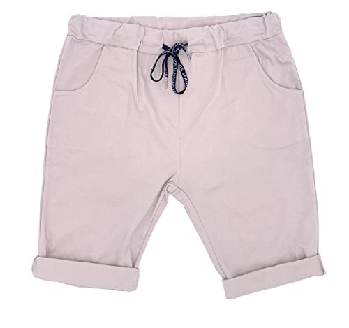 FASHION YOU WANT Damen Bermuda Kurze Hose Shorts für den Strand Sweatpants Sommerhose (as3, Numeric, Numeric_48, Numeric_50, Regular, Regular, beige) von FASHION YOU WANT