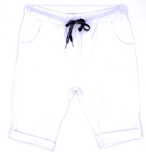 FASHION YOU WANT Damen Bermuda Kurze Hose Shorts für den Strand Sweatpants Sommerhose (as3, Numeric, Numeric_36, Numeric_38, Regular, Regular, weiß) von FASHION YOU WANT