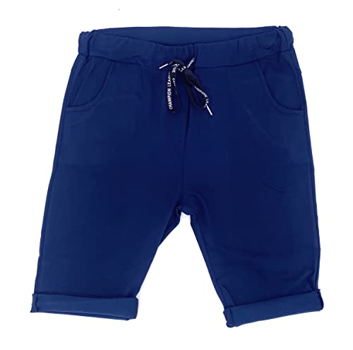 FASHION YOU WANT Damen Bermuda Kurze Hose Shorts für den Strand Sweatpants Sommerhose (as3, Numeric, Numeric_48, Numeric_50, Regular, Regular, dunkelblau) von FASHION YOU WANT