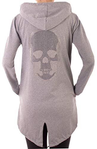 FASHION YOU WANT Damen Cardigan Größe 34/36-42/44 verfügbar Sterne Star Sweatjacke Bolero Strickjacke Strickcardigan (Stern dunkelgrau, 36/38) von FASHION YOU WANT