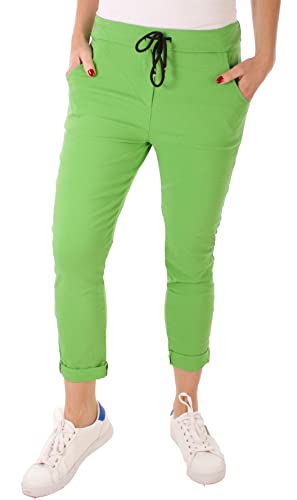 FASHION YOU WANT Damen Hose Stretch Sweatpants Jogginghose für Freizeit Boyfriend Baggyhose (as3, Alpha, one_Size, Regular, Regular, grün) von FASHION YOU WANT