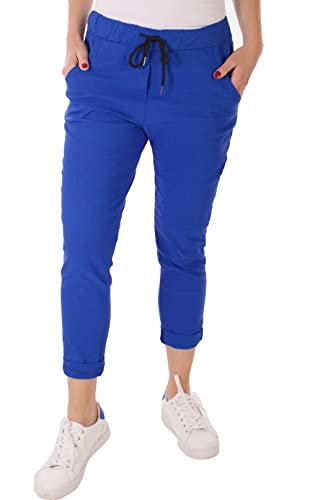 FASHION YOU WANT Damen Hose Stretch Sweatpants Jogginghose für Freizeit Boyfriend Baggyhose (as3, Alpha, one_Size, Regular, Regular, königsblau) von FASHION YOU WANT