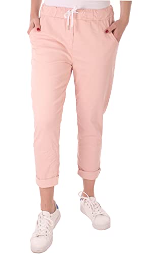 FASHION YOU WANT Damen Hose Stretch Sweatpants Jogginghose für Freizeit Boyfriend Baggyhose (as3, Numeric, Numeric_42, Numeric_44, Regular, Regular, rosa) von FASHION YOU WANT