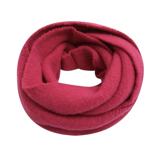 FASHION YOU WANT Damen Loopschal Strickschal Schlauchschal Schal Feinstrick einfarbig Rundschal (fuchsia) von FASHION YOU WANT