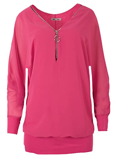 FASHION YOU WANT Damen Oversize Oberteile RFS Tshirt/Pullover Größe 36 bis 54 Uni Farben Übergrößen Shirt Langarm T-Shirt Kurzarm (as3, Numeric, Numeric_46, Numeric_48, Regular, Regular, Fuchsia) FASHION YOU WANT Damen Oversize Oberteile RFS Tshirt/Pullover Größe 36 bis 54 Uni Farben Übergrößen Shirt Langarm T-Shirt Kurzarm (as3, Numeric, Numeric_46, Numeric_48, Regular, Regular, Fuchsia) von FASHION YOU WANT