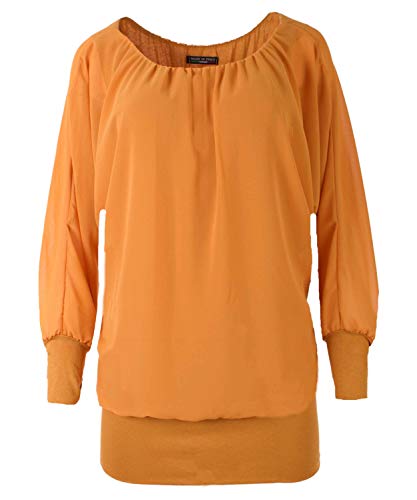 FASHION YOU WANT Damen Oversize Oberteile Tshirt/Pullover Größe 34 bis 50 Uni mit Stern Anker Rosen Print Übergrößen Shirt Langarm T-Shirt Kurzarm (Anker schwarz, 44/46) von FASHION YOU WANT