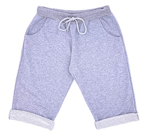 FASHION YOU WANT Damen Shorts Capri Bermuda Boyfriend Kurze Sommerhose Sporthose Hot Pants (44-46, J15) von FASHION YOU WANT