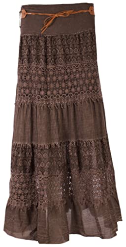 FASHION YOU WANT Damen Sommer Rock Größe 36/38 bis Größe 48/50 Langer Maxirock Strandrock Sommerock lang Amber Boho Retro Maxirock (as3, numeric, numeric_42, numeric_44, regular, regular, dunkelbraun) FASHION YOU WANT Damen Sommer Rock Größe 36/38 bis Größe 48/50 Langer Maxirock Strandrock Sommerock lang Amber Boho Retro Maxirock (as3, numeric, numeric_42, numeric_44, regular, regular, dunkelbraun) von FASHION YOU WANT